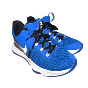 Nike LeBron Witness V5 MENS 7 PRE-OWNED Game Royal CQ9380-400 Blue Sneakers Shoe